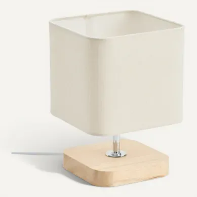 Lampe de chevet H. 21 cm TOXEY Ivoire Lampe de chevet H. 21 cm TOXEY Ivoire vue 3/4