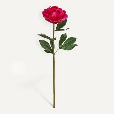 Tige Pivoine H. 68 cm - Rose ou blanc Tige Pivoine H. 68 cm - Rose ou blanc vue de face