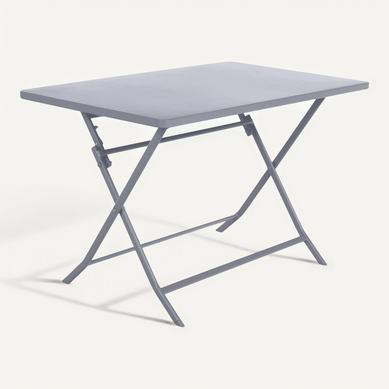 Table Pliante Rectangulaire Greensboro - 4 Places - Gris Quartz Table Pliante Rectangulaire Greensboro - 4 Places - Gris Quartz