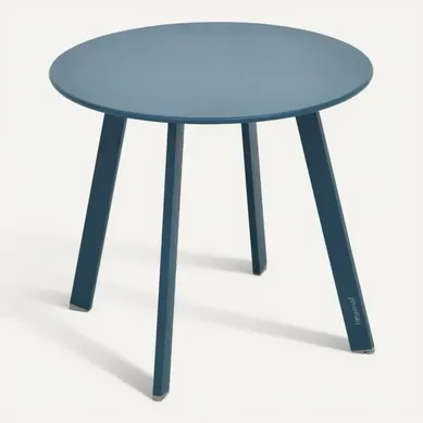 Table D'appoint De Jardin Ronde Saona - Diam. 50 Cm - Bleu Mat Table D'appoint De Jardin Ronde Saona - Diam. 50 Cm - Bleu Mat