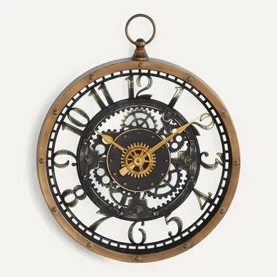 Horloge D27 cm LILIANA Marron Horloge D27 cm LILIANA Marron vue de face