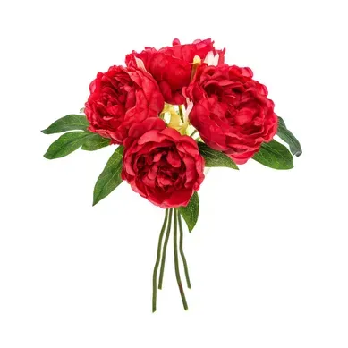 Bouquet H.30 cm PIVOINE Prune Bouquet H.30 cm PIVOINE Prune vue 3/4