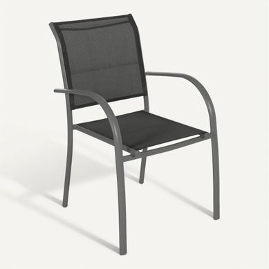 Fauteuil PIAZZA Anthracite Fauteuil PIAZZA Anthracite vue 3/4