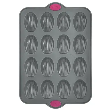 Moule 16 madeleines SILITOP Gris Moule 16 madeleines SILITOP Gris vue de face