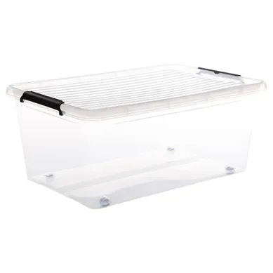 Boîte En Plastique Transparente 40l "clip N' Box" Boîte En Plastique Transparente 40l "clip N' Box"