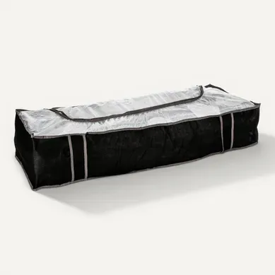 Housse de rangement sous lit DRESSY Noir Housse de rangement sous lit DRESSY Noir vue 3/4