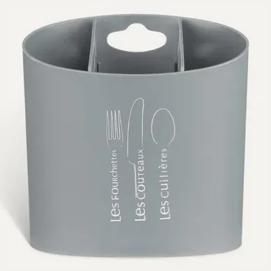 égouttoir À Couverts "3 Compartiments" 14cm Gris égouttoir À Couverts "3 Compartiments" 14cm Gris