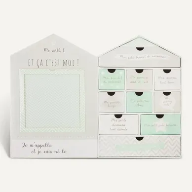 Coffret Naissance Maison 10 Tiroirs Coffret Naissance Maison 10 Tiroirs