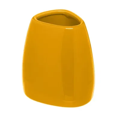Gobelet Et Porte Brosse à Dents En Céramique Jaune Moutarde Gobelet Et Porte Brosse à Dents En Céramique Jaune Moutarde
