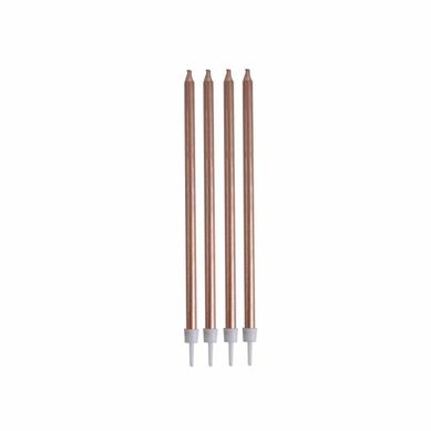 Lot De 16 Bougies D'anniversaire "longues" 14cm Doré Rose Lot De 16 Bougies D'anniversaire "longues" 14cm Doré Rose