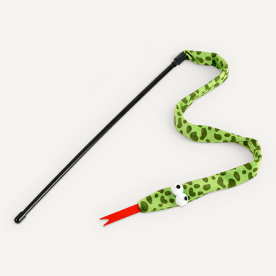 Jouet Pour Chat Canne À Pêche "serpent" 40cm Vert Jouet Pour Chat Canne À Pêche "serpent" 40cm Vert