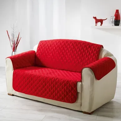 Protège Canapé Matelassé "club" 179x279cm Rouge