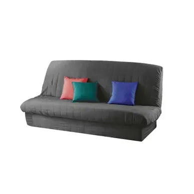 Housse Clic-clac Matelassée Dos Nu Anthracite 140x200 Housse Clic-clac Matelassée Dos Nu Anthracite 140x200