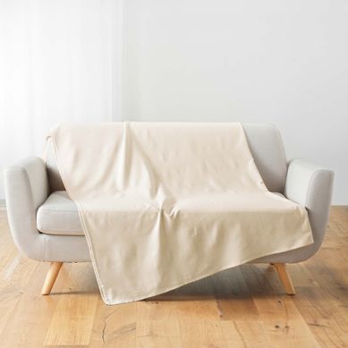 Plaid En Polycoton Naturel 180x220 Plaid En Polycoton Naturel 180x220