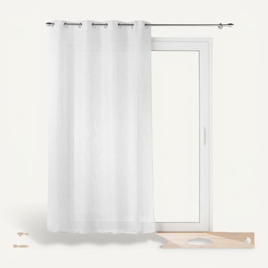 Voilage 140x240 cm HALTONA Blanc vue de face