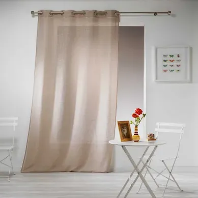 Voilage 140x240 cm HALTONA Noisette Voilage 140x240 cm HALTONA Noisette vue 3/4