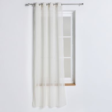Voilage 140x240 cm SUNLINE Blanc/doré vue de face