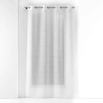 Voilage 140x240 cm OPALIA Blanc Voilage 140x240 cm OPALIA Blanc vue 3/4