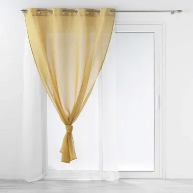 Voilage Double Au Style Coloré - 140x240 Cm - Jaune