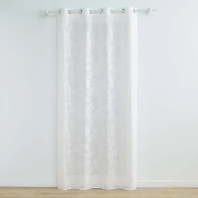 Rideau Voilage à Oeillets "karla" 140x280cm Blanc