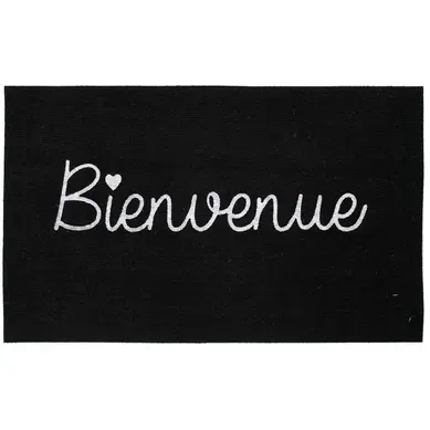 Tapis Imprimé Phosphorescent "ben" 45x70cm Noir Tapis Imprimé Phosphorescent "ben" 45x70cm Noir
