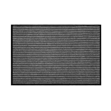 Tapis D'entrée Anti-poussière "toscan" 80x120cm Noir et Gris Tapis D'entrée Anti-poussière "toscan" 80x120cm Noir et Gris