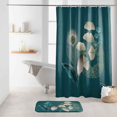 Rideau De Douche "ginkoblue" 180x200cm Vert Rideau De Douche "ginkoblue" 180x200cm Vert