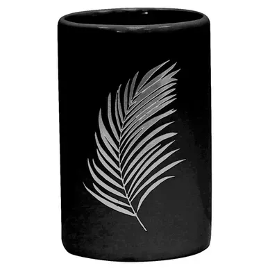 Gobelet Salle De Bain Imprimé "orbella" 11cm Noir et Argent Gobelet Salle De Bain Imprimé "orbella" 11cm Noir et Argent