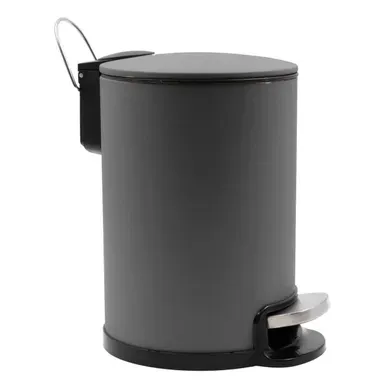 Poubelle De Salle De Bain En Métal "metaline" 3l Anthracite Poubelle De Salle De Bain En Métal "metaline" 3l Anthracite