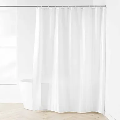 Rideau De Douche À Rayures "satina" 180x200cm Blanc Rideau De Douche À Rayures "satina" 180x200cm Blanc