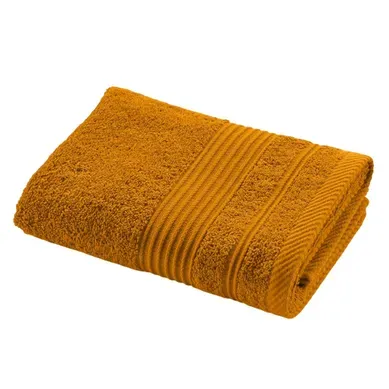 Serviette De Toilette "tendresse " 50x90cm Jaune Curry