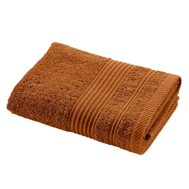 Serviette De Toilette "tendresse " 50x90cm Caramel