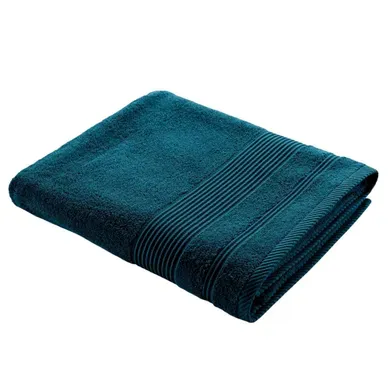Drap De Bain "tendresse" 90x150cm Bleu Indigo Drap De Bain "tendresse" 90x150cm Bleu Indigo