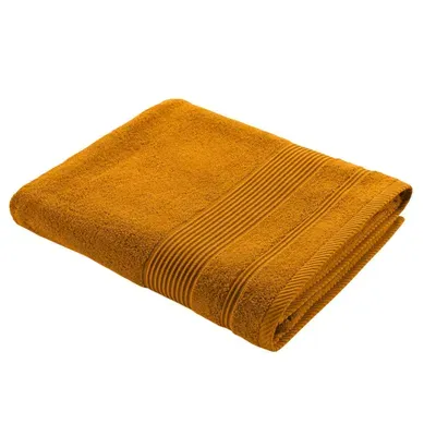 Drap De Bain "tendresse" 90x150cm Jaune Curry Drap De Bain "tendresse" 90x150cm Jaune Curry