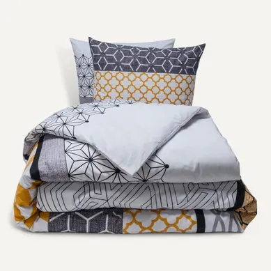 Parure 260x240 cm DREAMEA SCANDI PEPS Parure 260x240 cm DREAMEA SCANDI PEPS vue 3/4