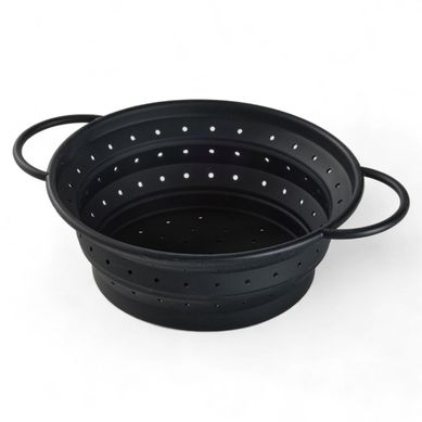 Passoir Pliable En Silicone Avec Poignées Kitchen Noir Passoir Pliable En Silicone Avec Poignées Kitchen Noir