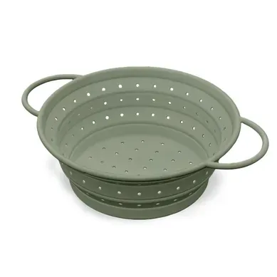 Passoir Pliable En Silicone Avec Poignées Kitchen Vert Passoir Pliable En Silicone Avec Poignées Kitchen Vert