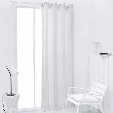 Rideau Isolant à Oeillets Uni Blanc 140x240 Cm Rideau Isolant à Oeillets Uni Blanc 140x240 Cm