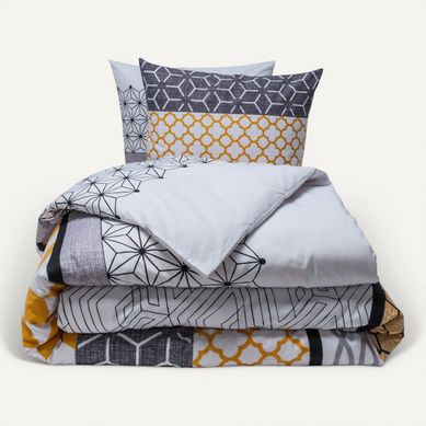 Parure 240x220 cm DREAMEA SCANDI PEPS Parure 240x220 cm DREAMEA SCANDI PEPS vue 3/4