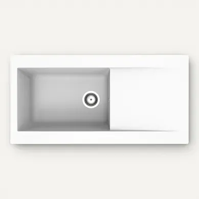 EVIER EINNA Blanc vue de face