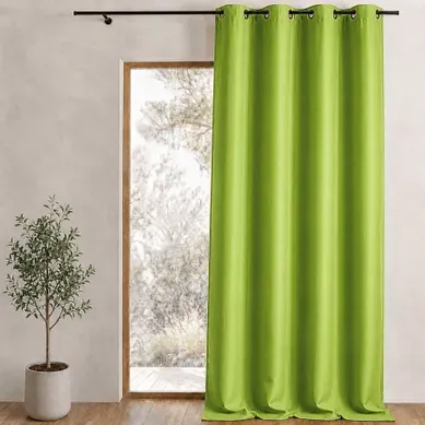 Rideau 80 % Occultant Uni - 135x260 Cm - Vert Rideau 80 % Occultant Uni - 135x260 Cm - Vert