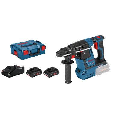 Perforateur Sds Plus 18v Gbh 18v-26 + 2 Batteries Procore 4ah + Chargeur + Coffret L-boxx - Bosch - Perforateur Sds Plus 18v Gbh 18v-26 + 2 Batteries Procore 4ah + Chargeur + Coffret L-boxx - Bosch -