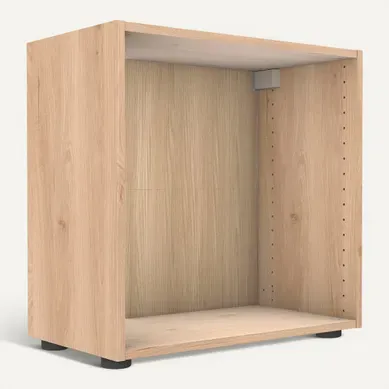 Caisson H.60 x L.60 x P.33 cm CASANE imitation Chêne vue 3/4