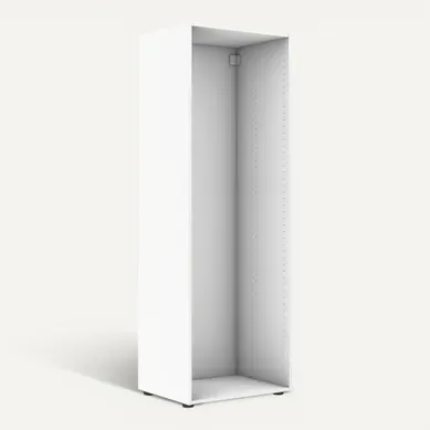 Caisson H.175 x L.60 x P.45 cm CASANE Blanc vue 3/4