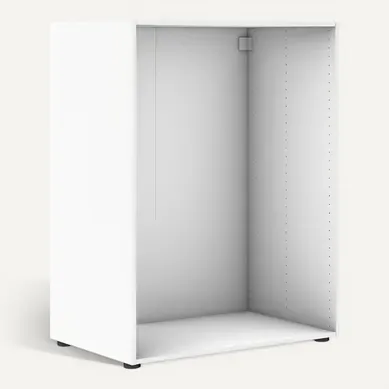 Caisson H.118 x L.90 x P.56cm CASANE Blanc vue 3/4