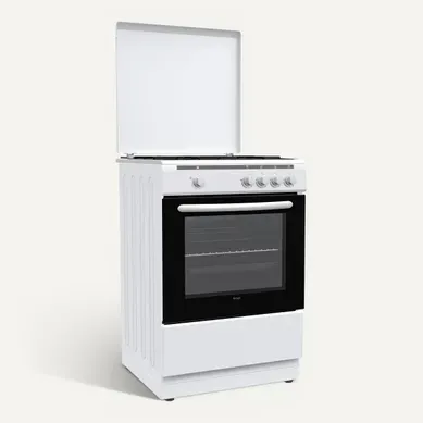Cuisinière gaz AYA ACG60B 60x60 vue 3/4