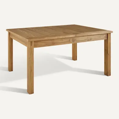Table extensible L.160/200 cm FOLK 100% pin vue 3/4
