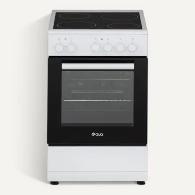 Cuisinière vitrocéramique AYA ACV55W4F vue de face