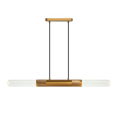 Suspension Tendance Verre Et Métal Doré - Hita