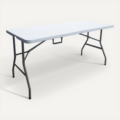Table De Réception Pliante 6 Personnes - 150 Cm - Structure Acier Et Plateau En Polyéthylene Pehd Table De Réception Pliante 6 Personnes - 150 Cm - Structure Acier Et Plateau En Polyéthylene Pehd